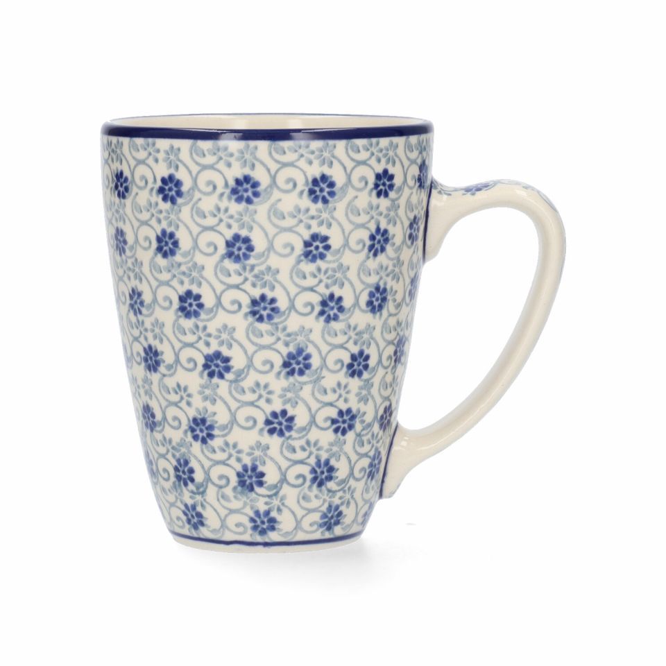 Bunzlau castle mug with ear 340 ml flower fountain