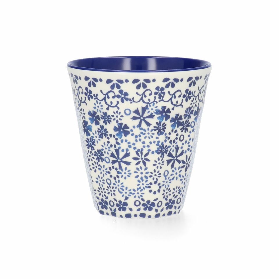 Bunzlau Melamine Cup Indigo Lace