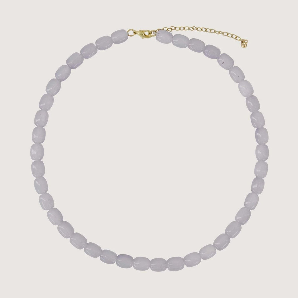 Smalle kralen ketting sky blue