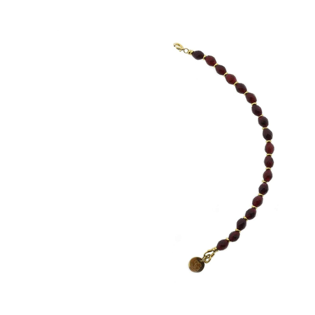 Solig gold connector necklace oval (5x6mm)
