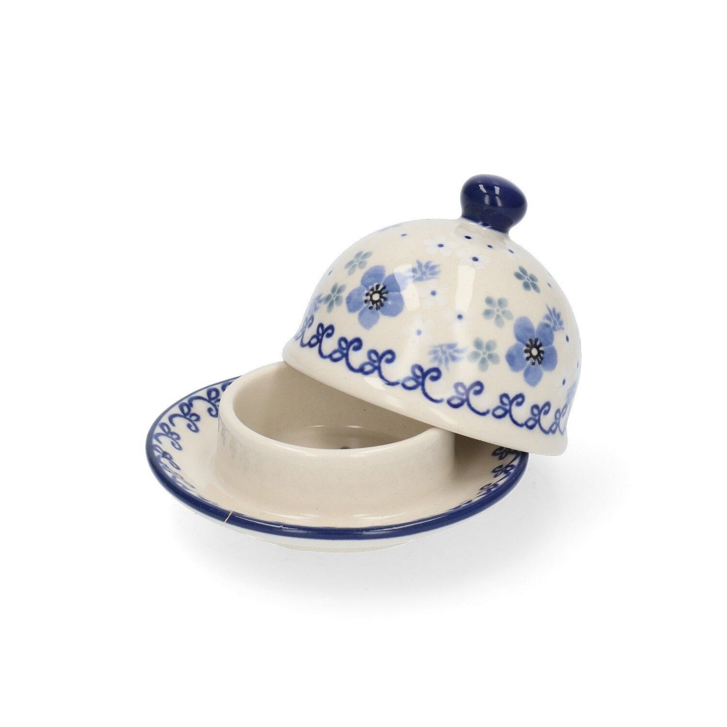 Bunzlau castle butter dish round spring ballet