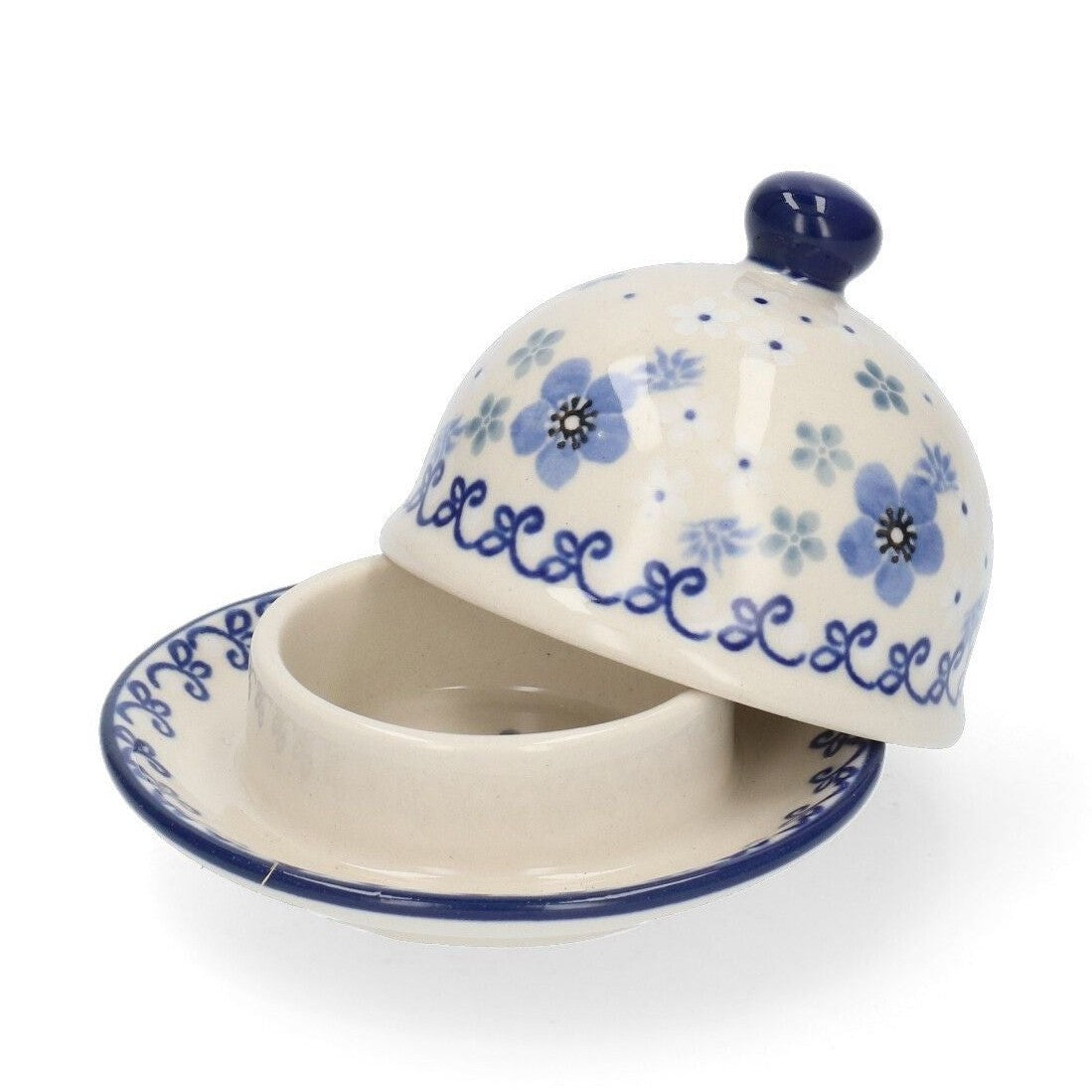 Bunzlau castle butter dish round spring ballet