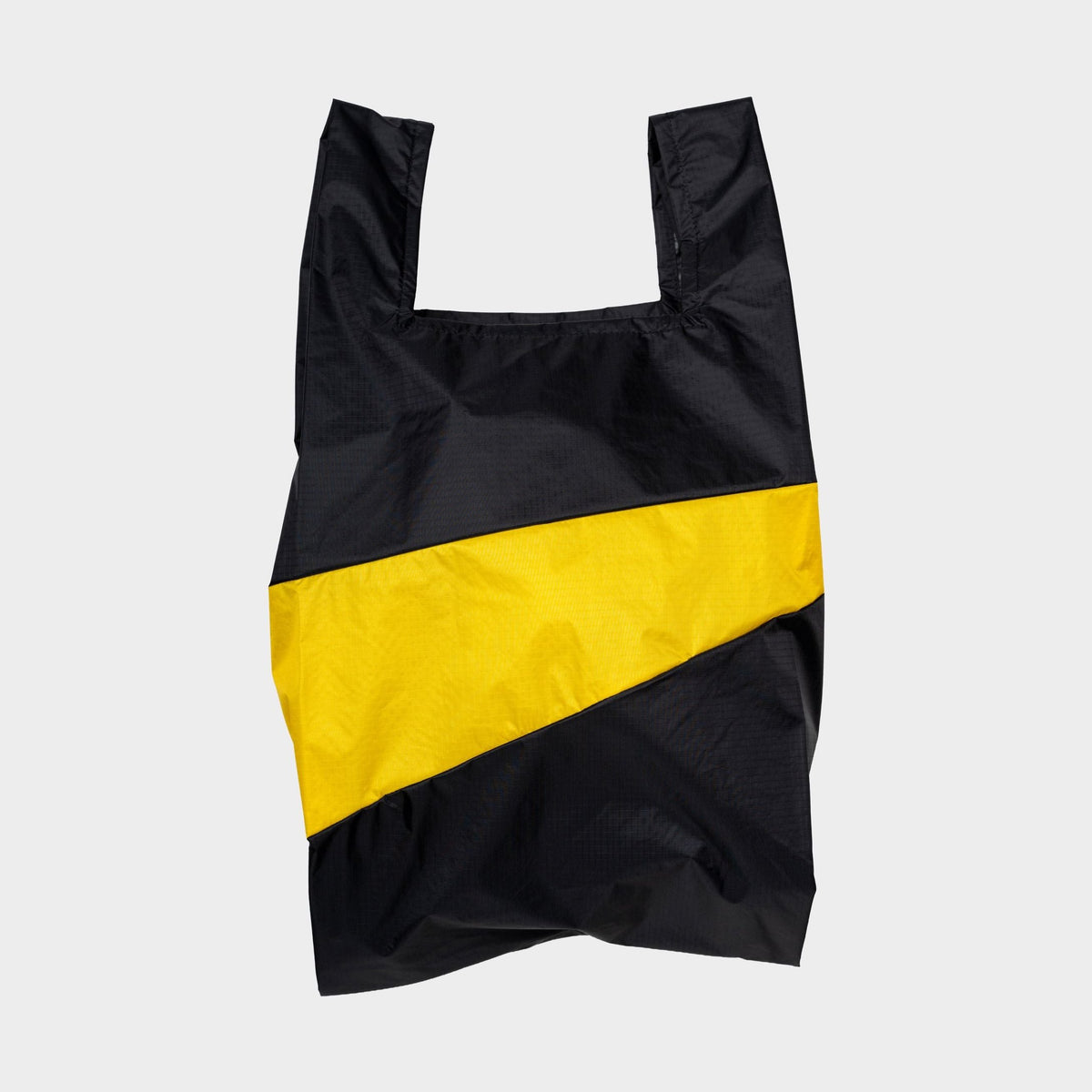 Susan bijl the new shopping bag black & sunflower large