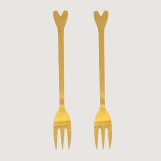 Set van 2 vorkjes hartje