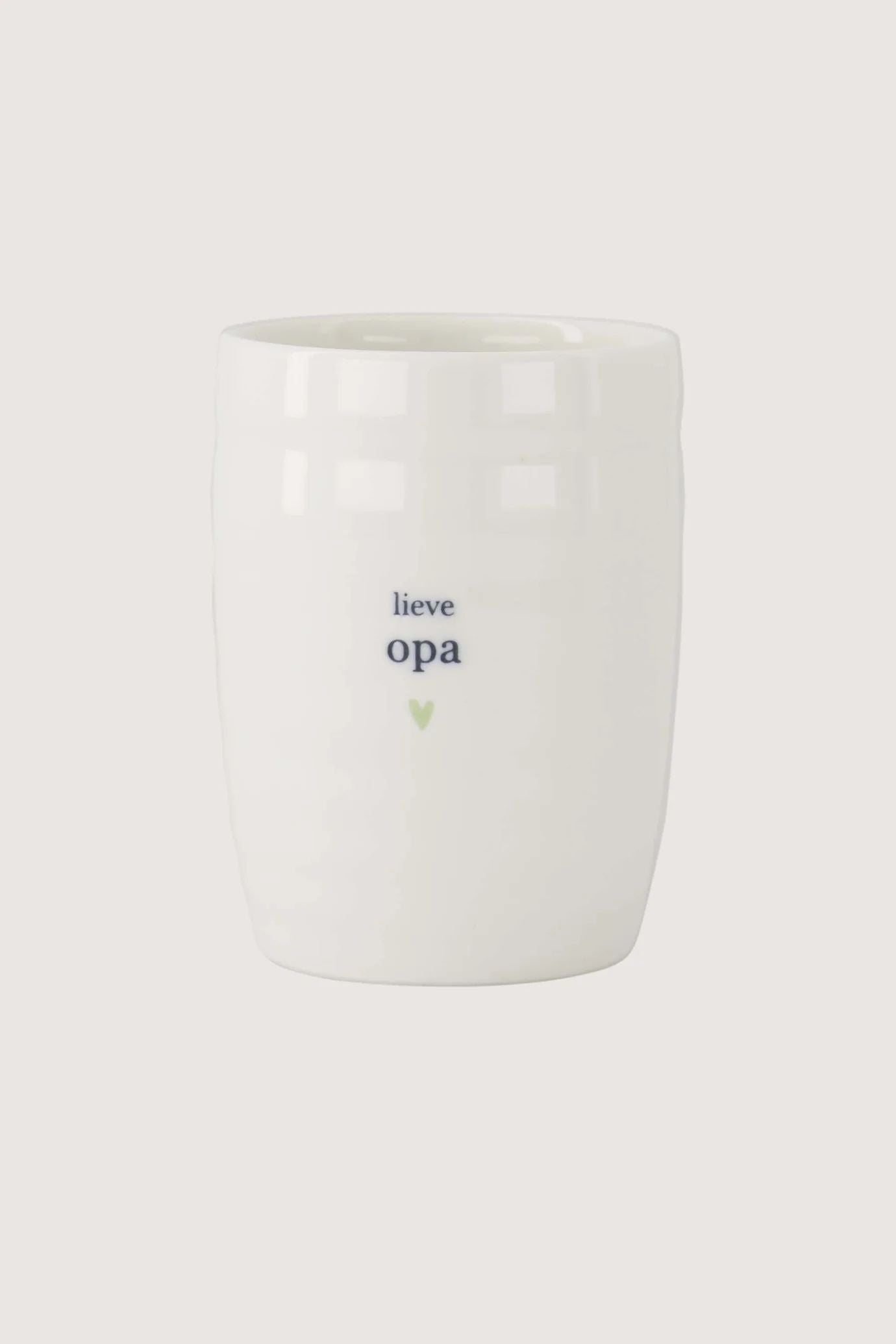 Zusss koffiemok lieve opa wit lichtgroen one size
