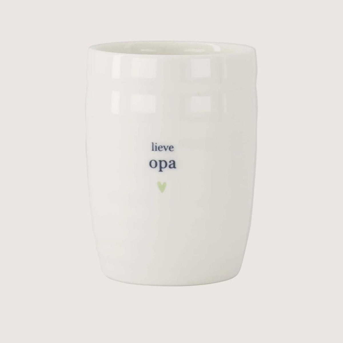 Zusss koffiemok lieve opa wit lichtgroen one size