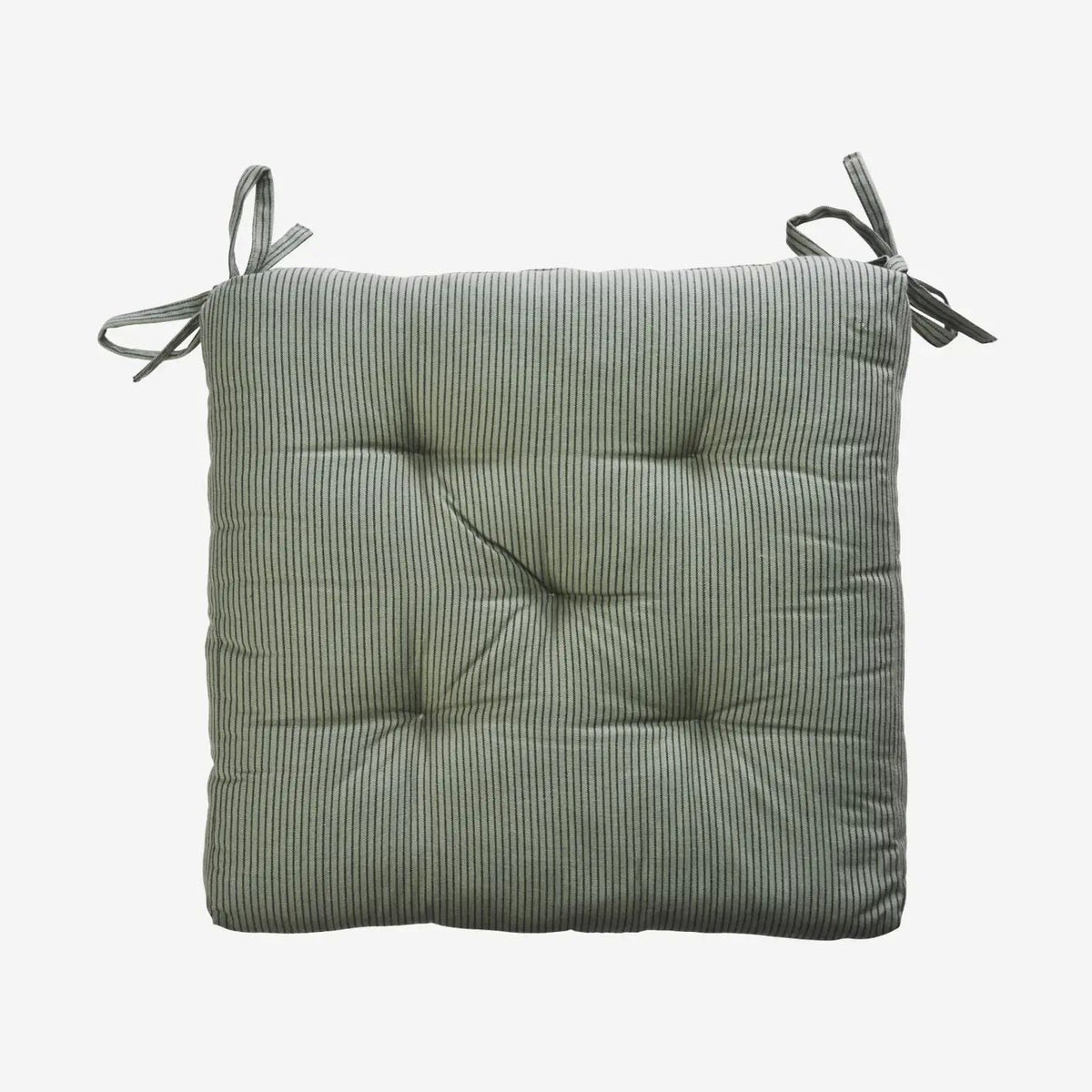 Madam stoltz striped cotton chair pad 6