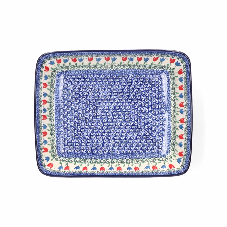 Bunzlau Oven Dish Rectangular 2850 ml Tulip Royal