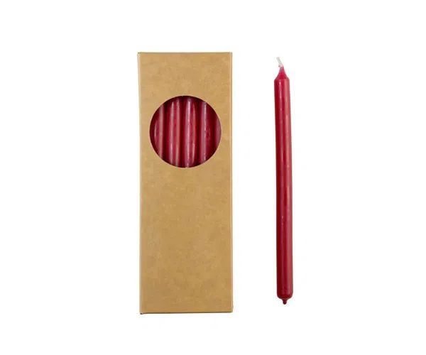 Rustik lys Potloodkaarsjes rood 1,2x17,5