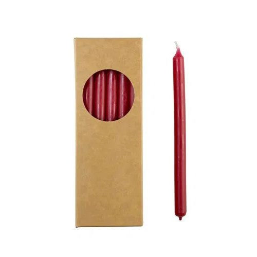 Rustik lys Potloodkaarsjes antiek rood 1,2x17,5