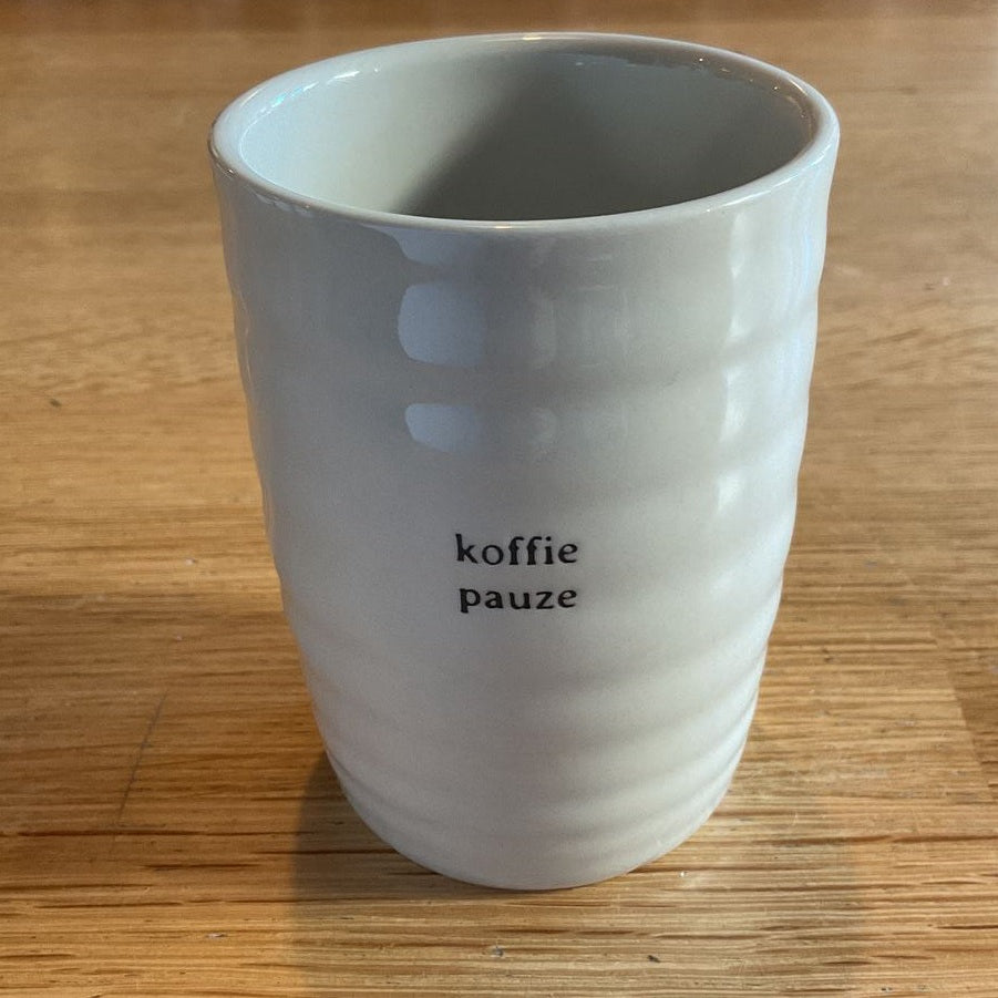 Zusss koffiemok koffie pauze zand