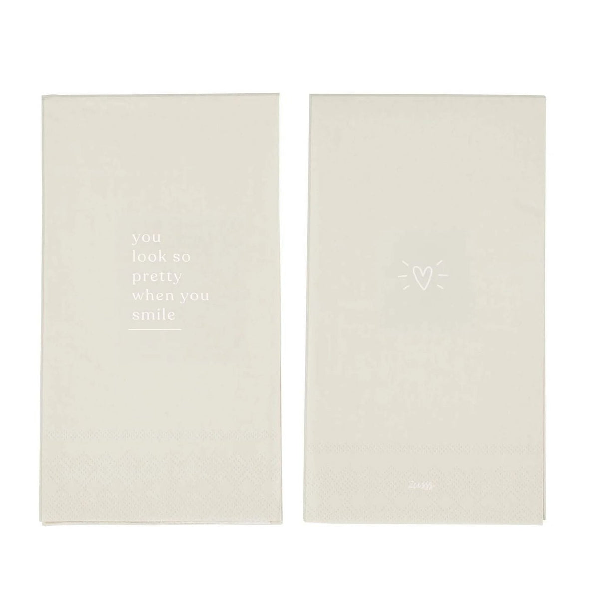 Zusss servetten rechthoek smile sand one size