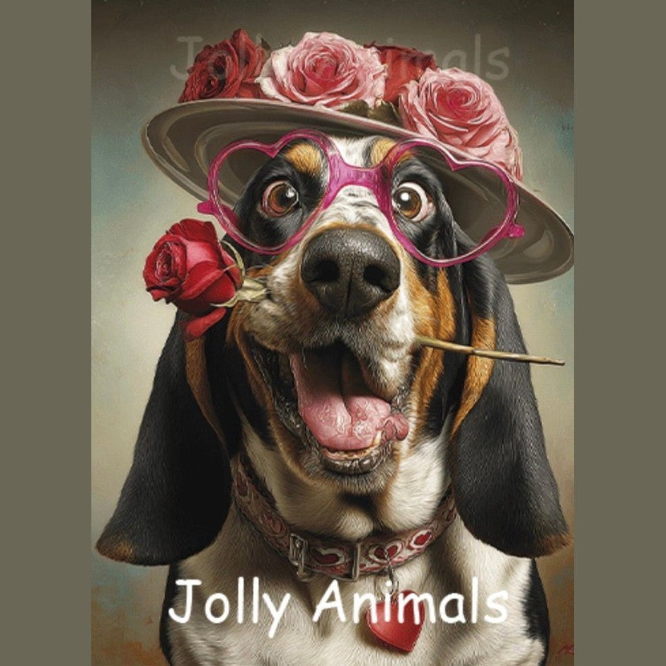 Jolly wrinkles ansichtkaart doggylove