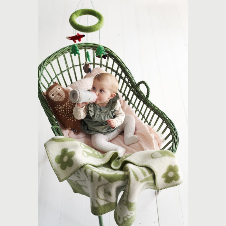 Klippan Wiegdeken picnic green