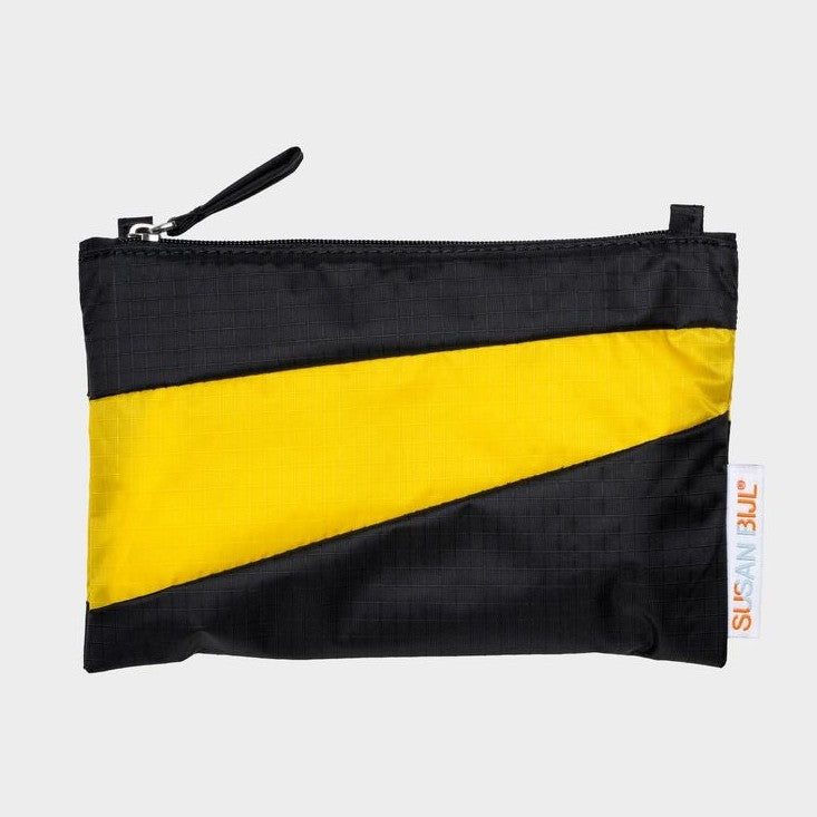 Susan Bijl the new pouch Black & Sunflower Small