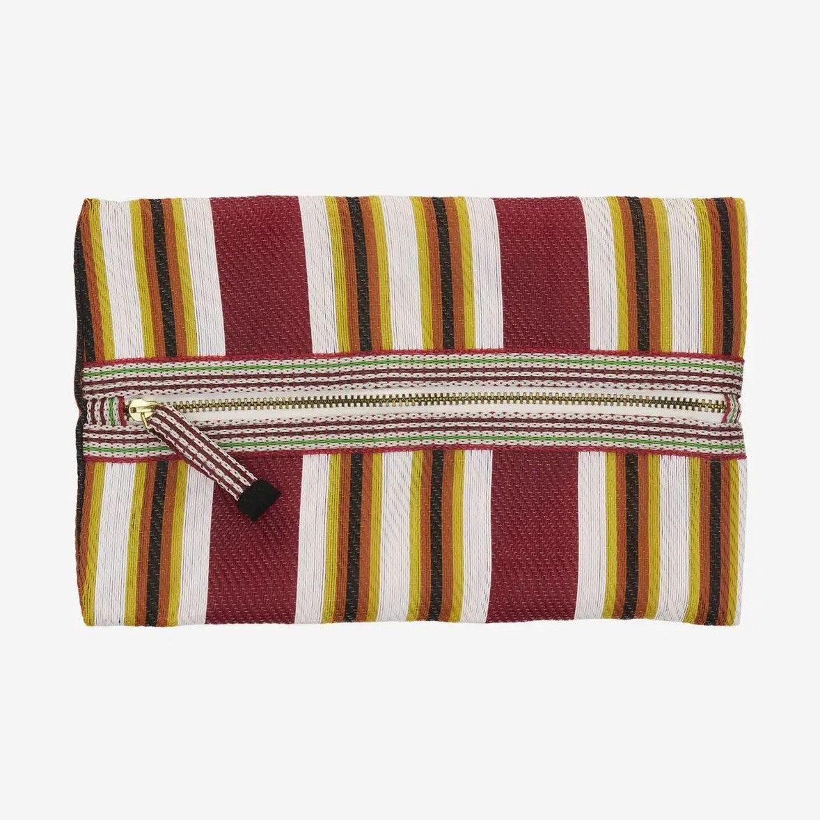Madam Stoltz Recycled pp pouch Red white yellow black