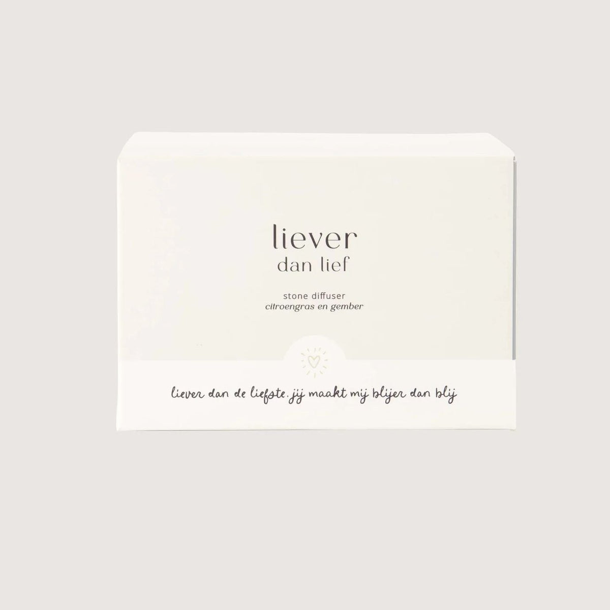 Zusss diffuser lava steen liever dan lief off white