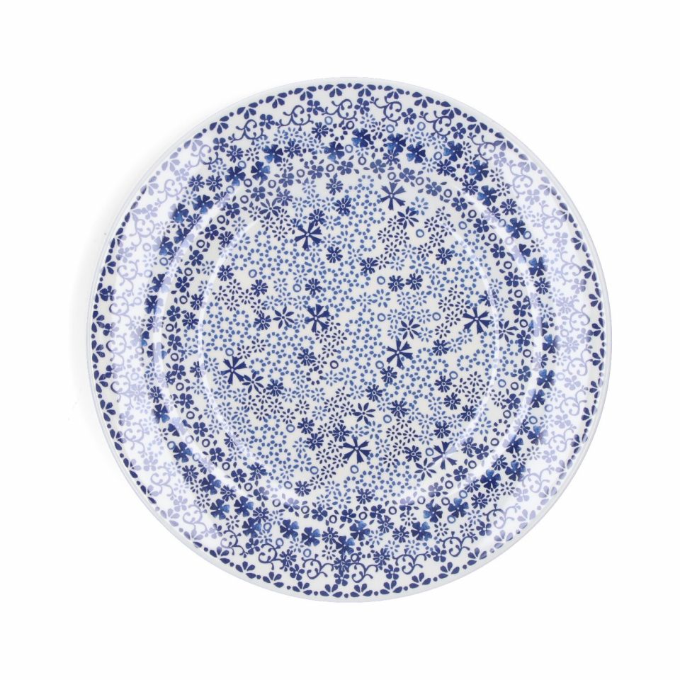 Bunzlau Melamine Plate Indigo