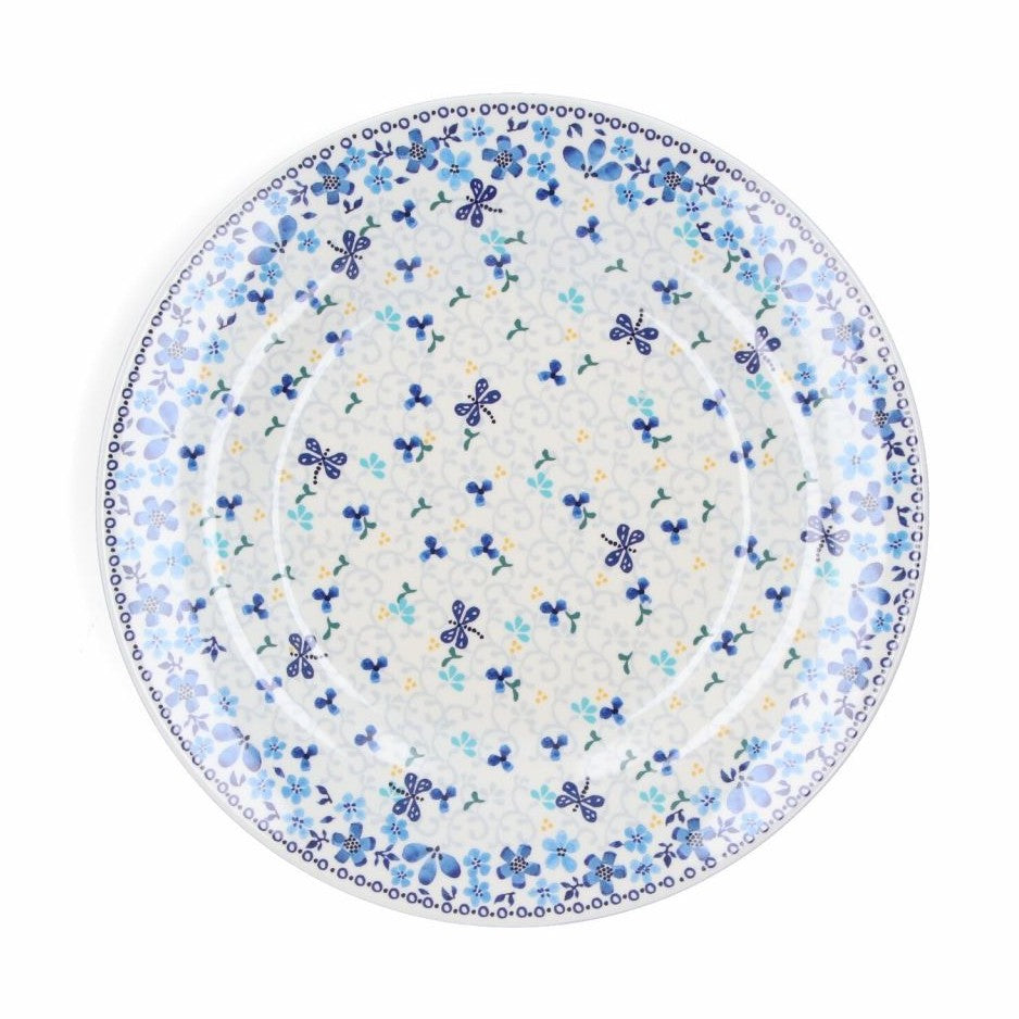 Bunzlau Melamine Plate Dragonfly Garden
