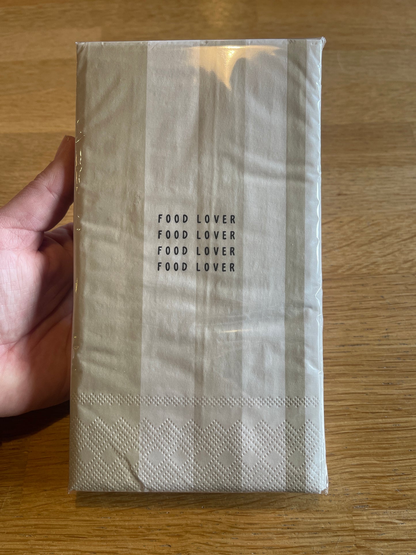 Zusss servetten rechthoek streep food lover