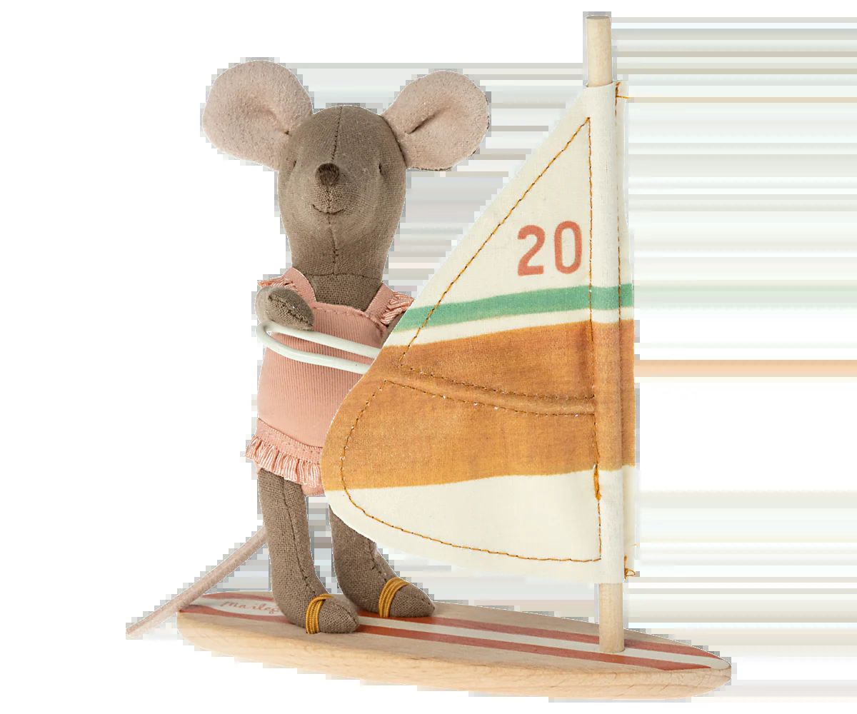 Maileg Surfer muis kleine zus