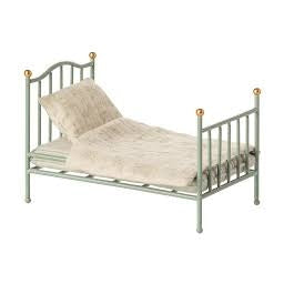Maileg Vintage Single Bed Mouse Mint