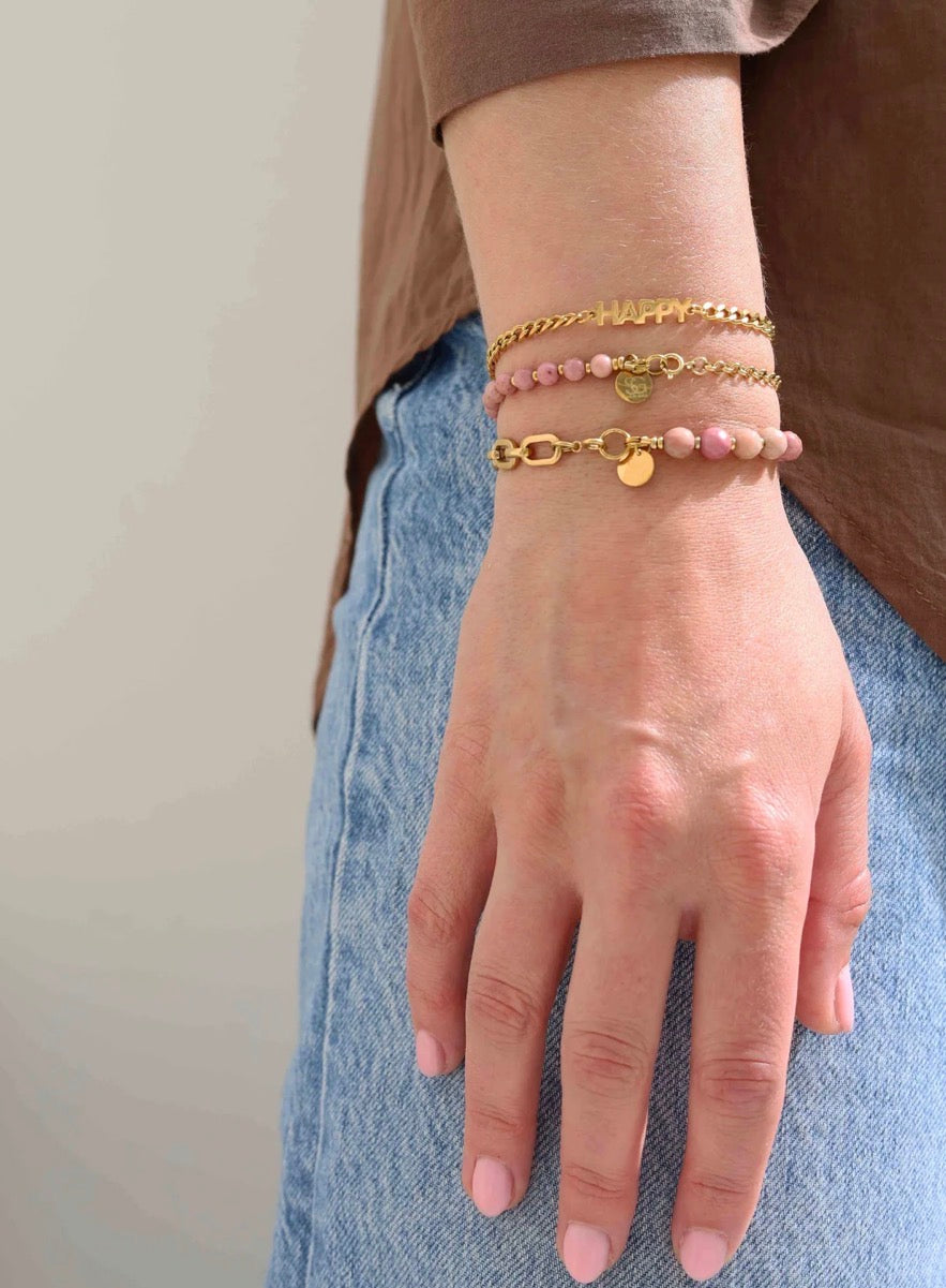 Solid gold base bracelet melin