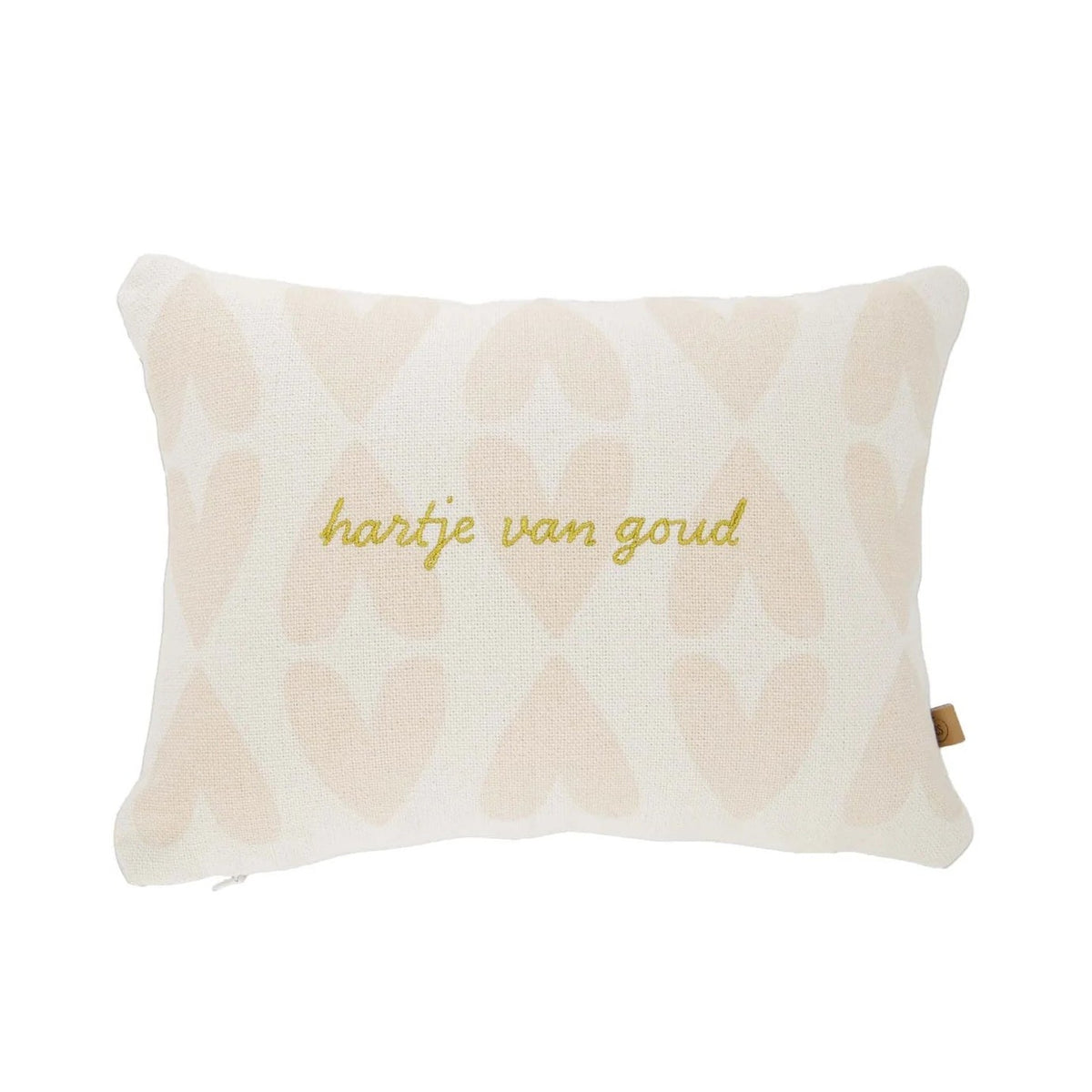 Zusss kussen hartje van goud 35x25cm