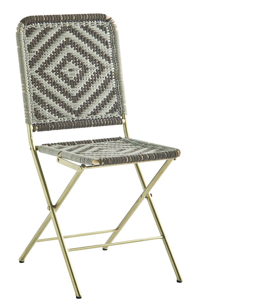 Stoeltje rotan /goud