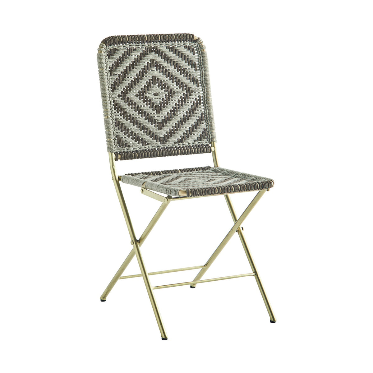 Stoeltje rotan /goud