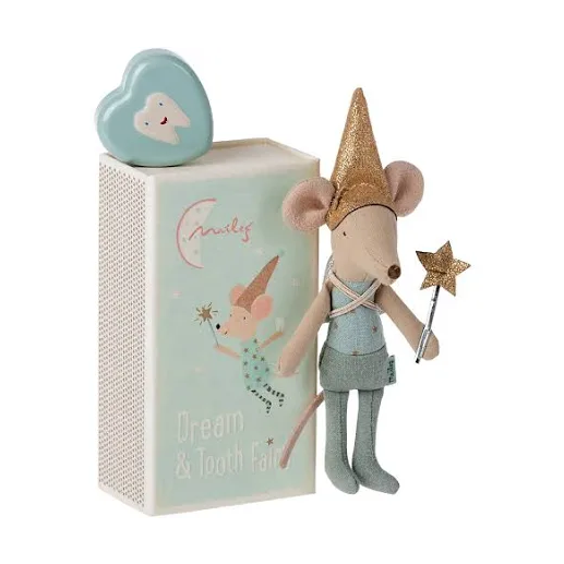Tooth fairy mouse little brother in matchbox