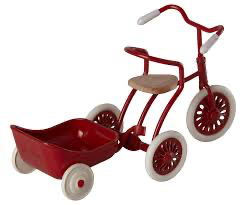 Aanhanger voor fiets muis rood
