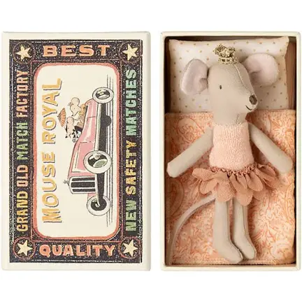 Maileg princess mouse little sister in matchbox