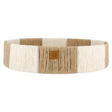 Zusss dienblad rotan M streep ecru