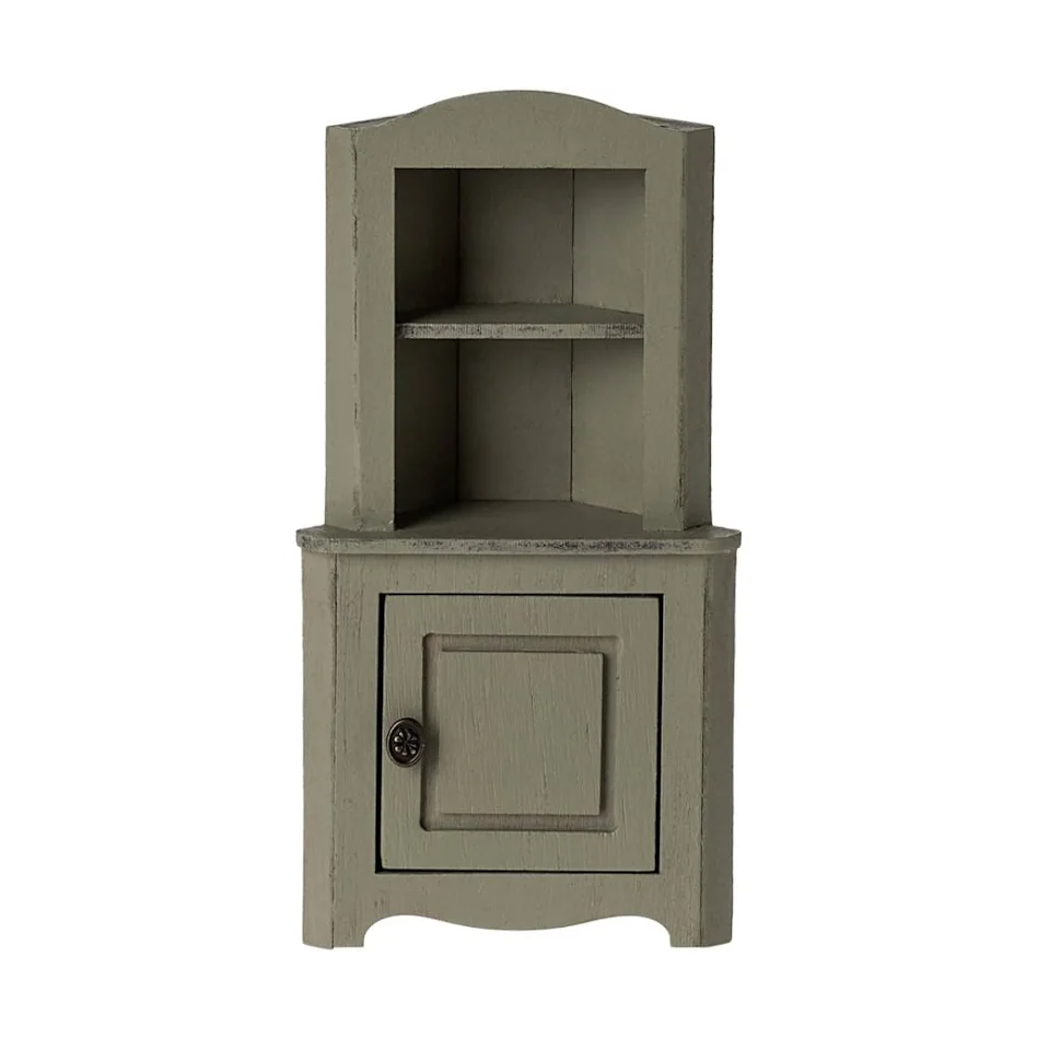 Maileg corner cabinet mouse light green
