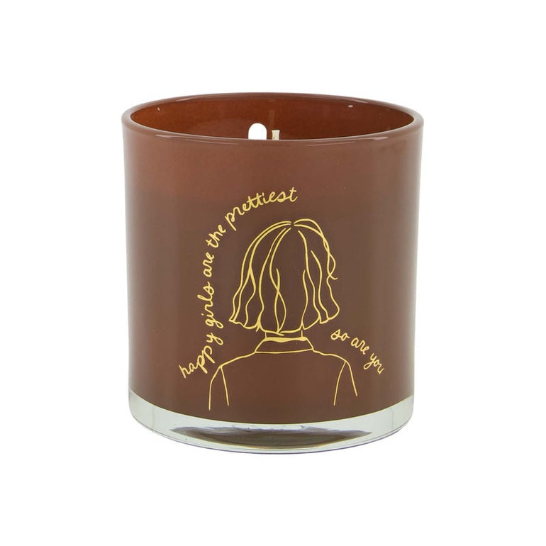 Zusss geurkaars glas vrouw bruin