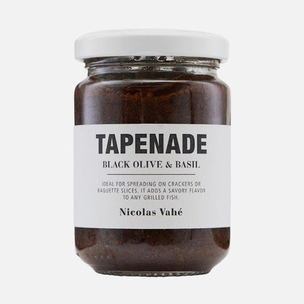 Nicolas Vahé tapenade black olive & basil 135 gram