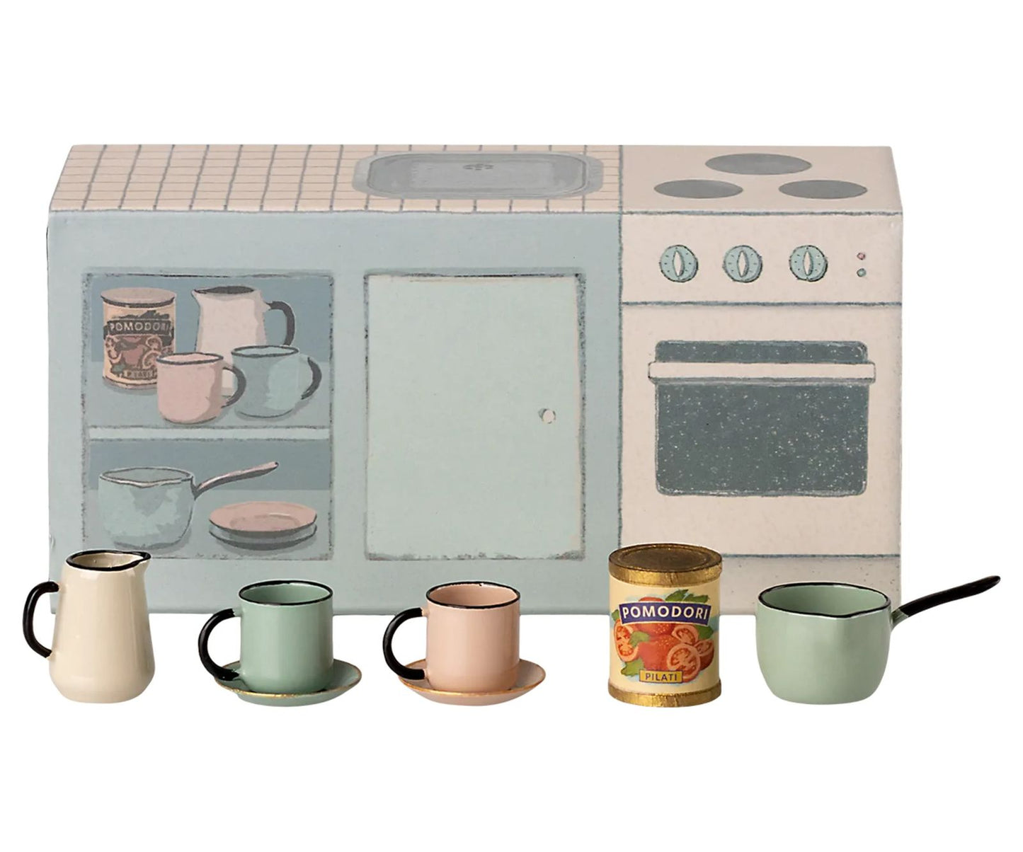 Maileg kitchen counter mouse