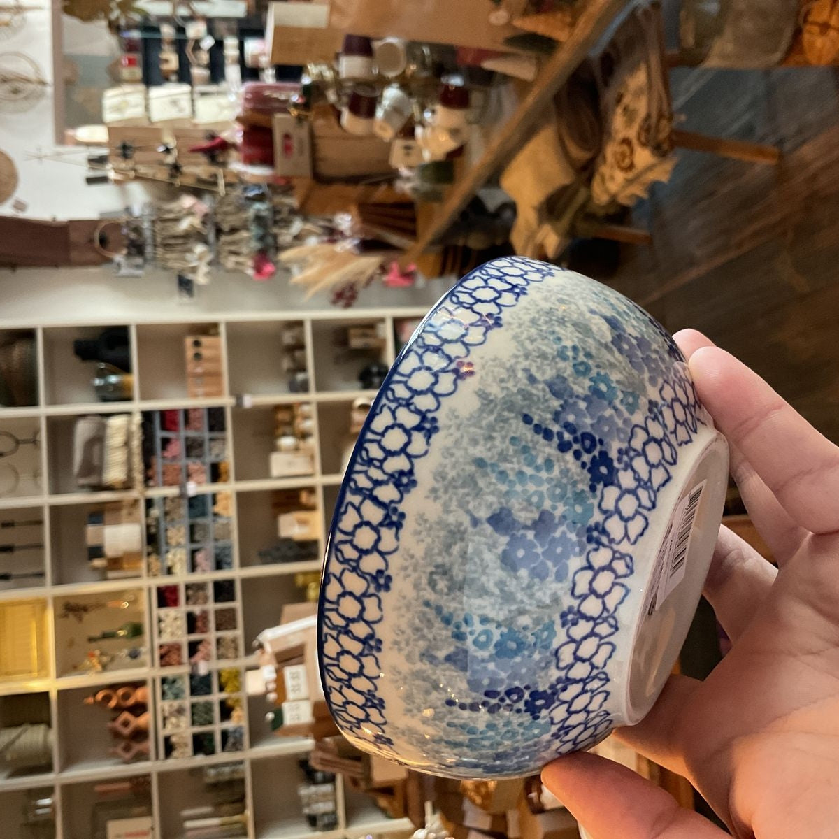 Bunzlau castle rice bowl 500ml Delphinium