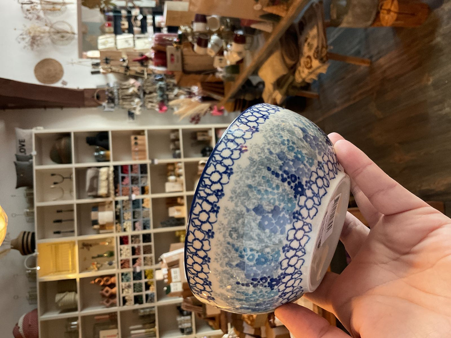 Bunzlau castle rice bowl 500ml Delphinium