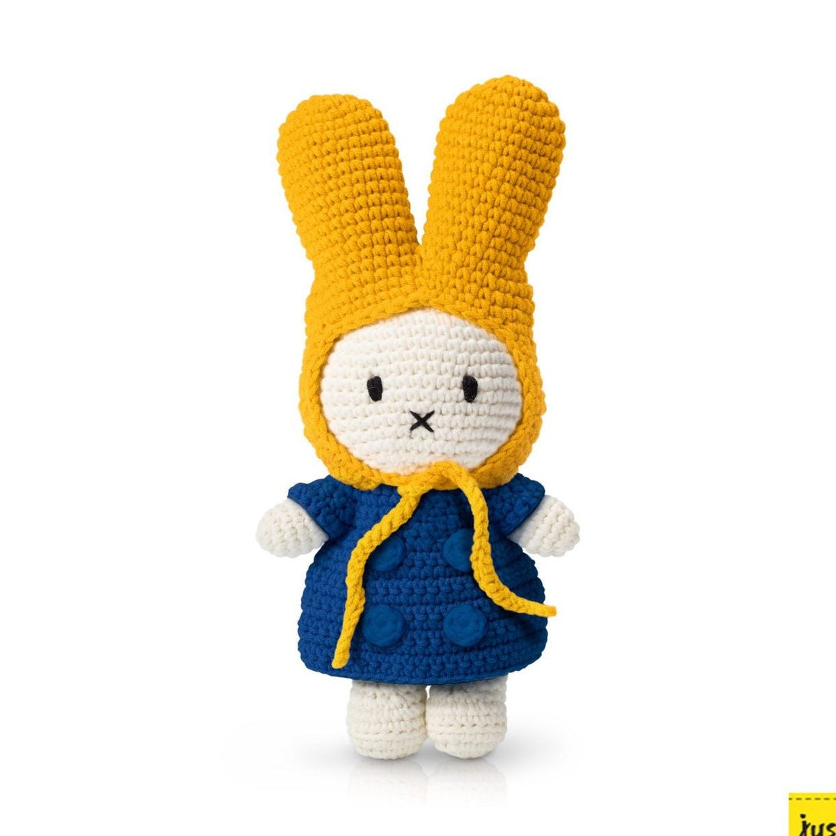 Just dutch Miffy / Nijntje handmade and her blue coat + yellow hat