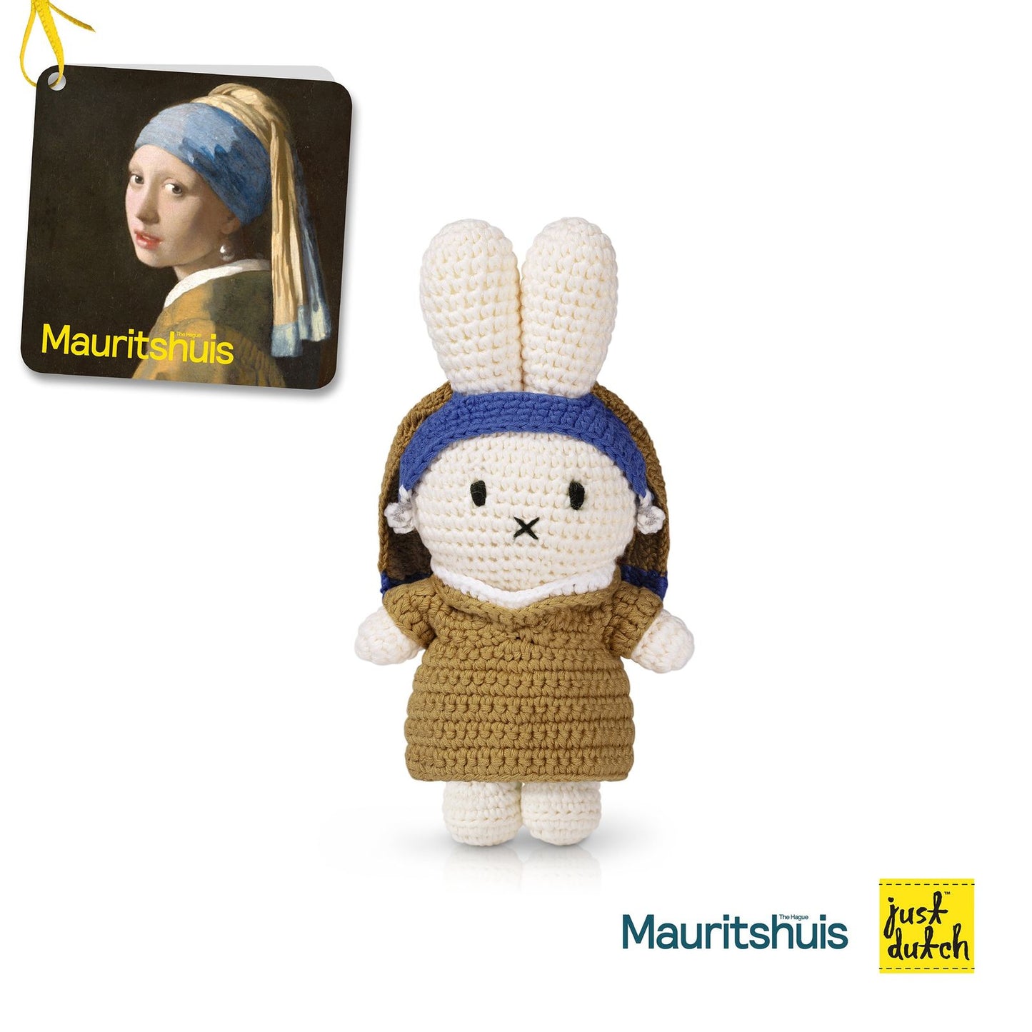 Just dutch miffy / nijntje handmade and her girl with the pearl outfit