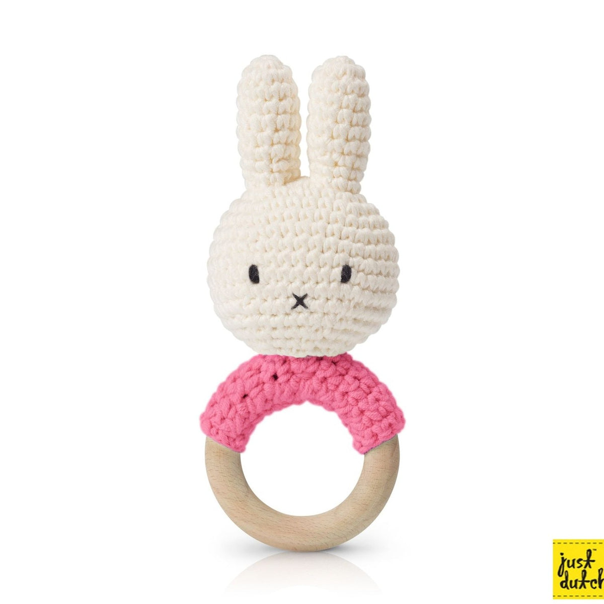 Miffy / Nijntje handmade teether pink + music