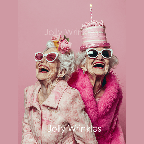 Jolly wrinkles ansichtkaart friends