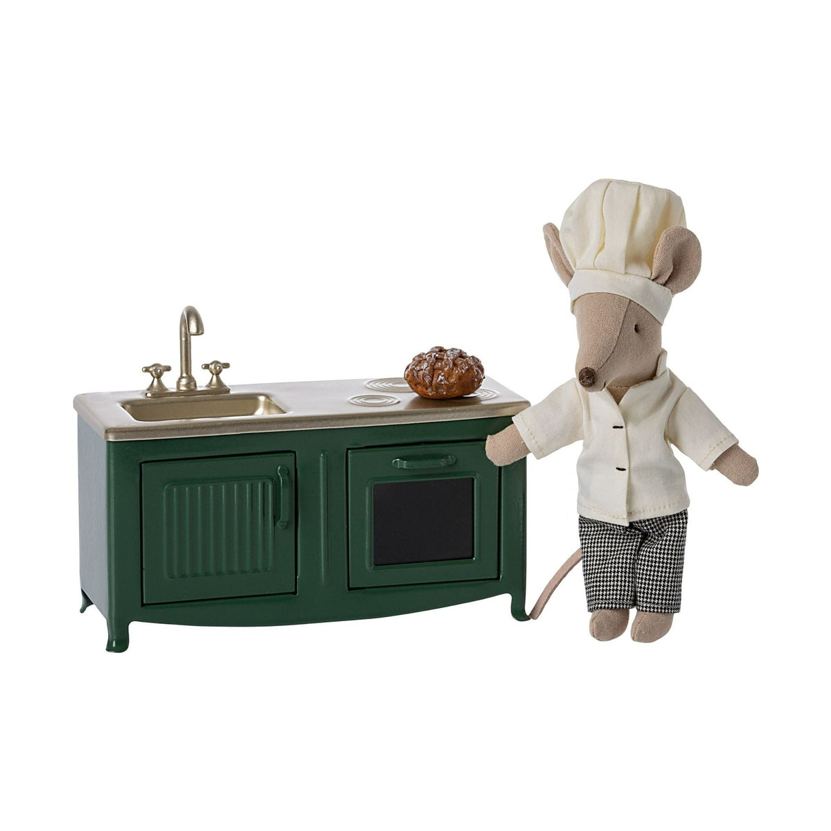 Maileg kitchen mouse dark green