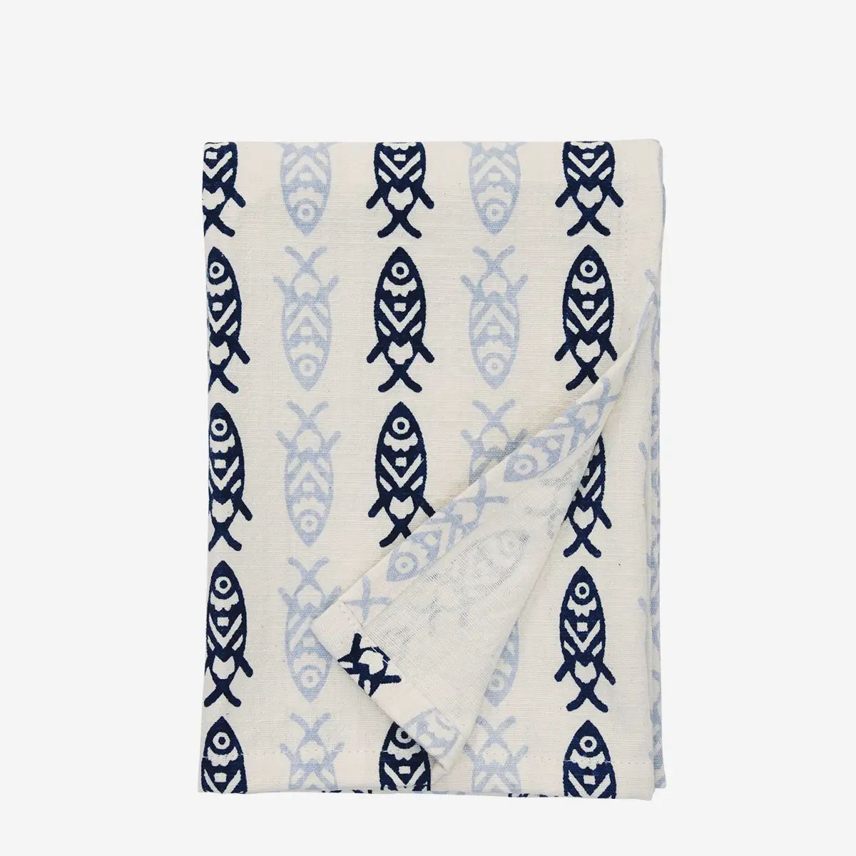 Madam stoltz printed kitchen towel fish