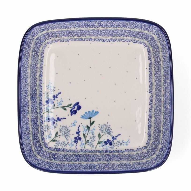 Bunzlau Oven Dish Square 1550 ml Flower Meadow
