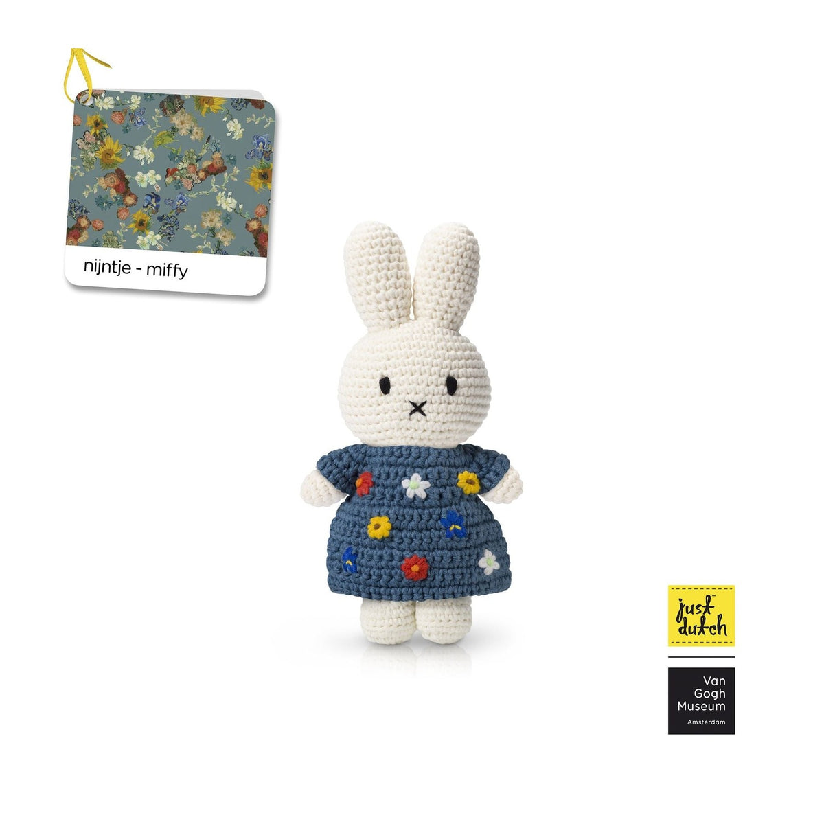 Just dutch miffy / nijntje handmade and her vincent’s flowers van gogh dress