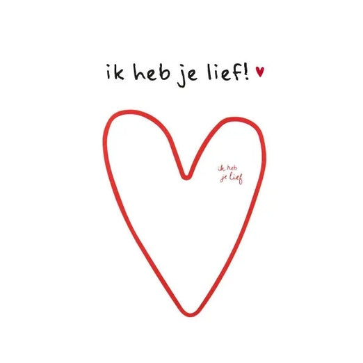 Kaart Ik Heb Je Lief