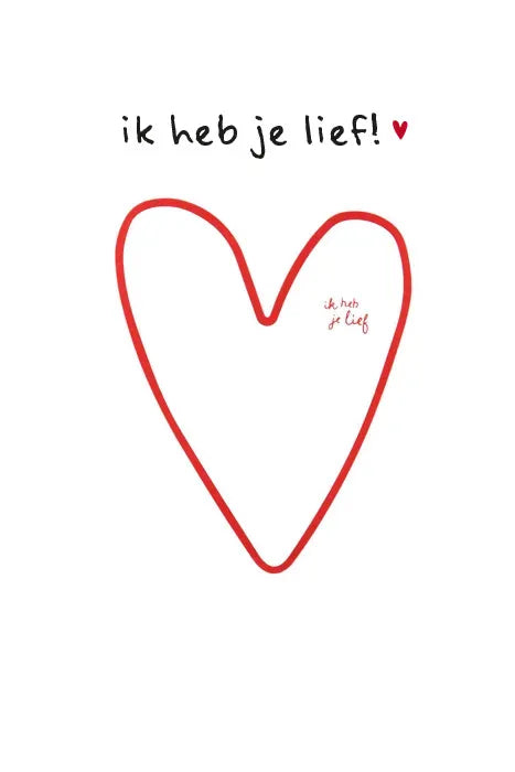 Kaart Ik Heb Je Lief